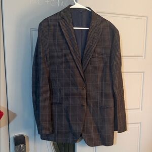 JoS. A. Bank Men's Brown Plaid Blazer